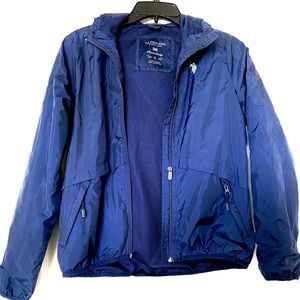U.S POLO ASSN. Navy Blue Zip Windbreaker Jacket